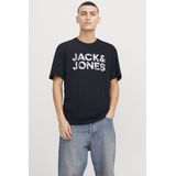 JACK&JONES JJEBRYAN CORP LOGO TEE - T-shirt - Sky Captain - Korte Mouwen