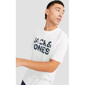 T-shirt - Korte Mouwen - Gekamd Jersey - Relaxed Fit - Rubberen Print