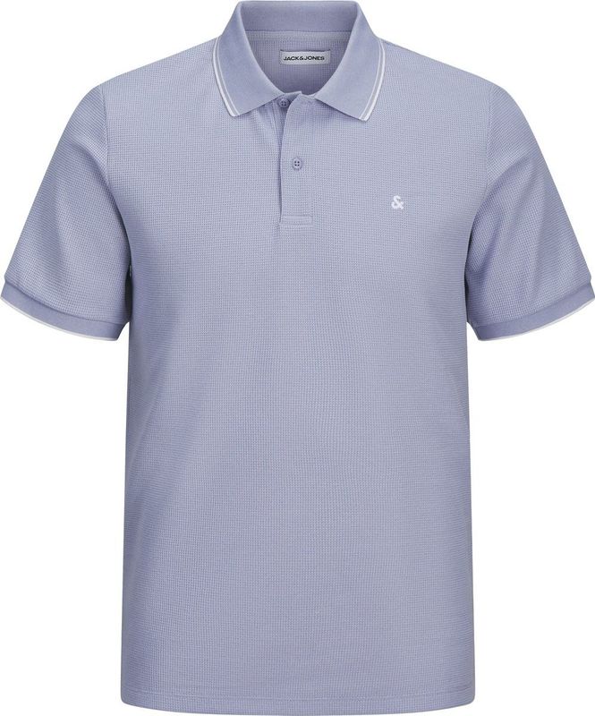 Jack & Jones - JJEAUSTIN POLO SS NOOS - Poloshirt - Languid Lavender - Met Geborduurd Logo