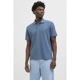 JACK&JONES JJEAUSTIN Poloshirt - Oceanview - Jersey - Korte Mouwen - Knoopsluiting