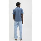 JACK&JONES JJEAUSTIN Poloshirt - Oceanview - Jersey - Korte Mouwen - Knoopsluiting