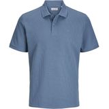 JACK&JONES JJEAUSTIN Poloshirt - Oceanview - Jersey - Korte Mouwen - Knoopsluiting