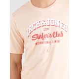 JACK JONES JJELOGO TEE SS O-NECK 2 COL SS25 SN Heren T-shirt - Peach Parfait Melange