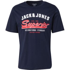 Jack&Jones - JJELOGO T-shirt - Sky Captain - Korte Mouwen - O-hals