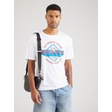 JACK&JONES - JJELOGO TEE SS - T-shirt - Bright White - Korte Mouwen