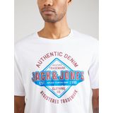 JACK&JONES - JJELOGO TEE SS - T-shirt - Bright White - Korte Mouwen