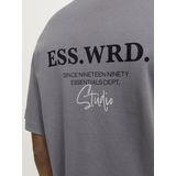 Jack&jones - Jjeurban Edge Tudio Tee - T-shirt - Grijs