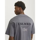 Jack&jones - Jjeurban Edge Tudio Tee - T-shirt - Grijs