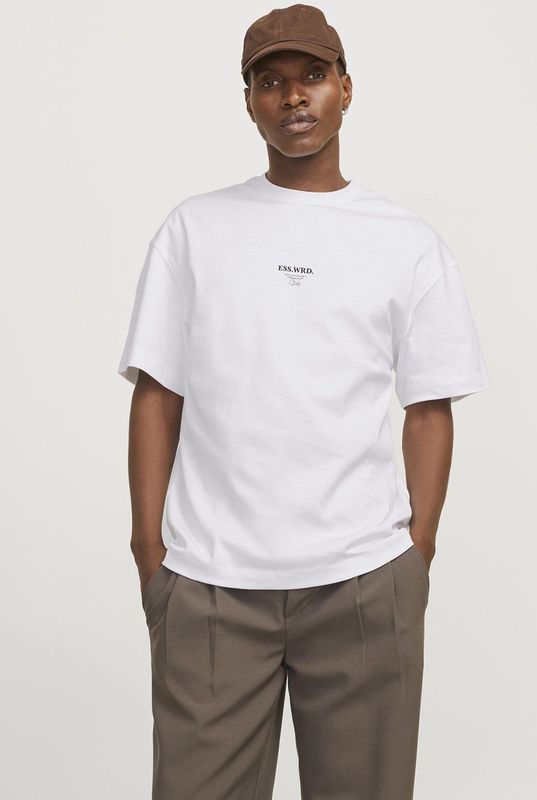 Jack & Jones JJEURBAN Edge Studio Tee SS O-Neck NOOS, wit, L