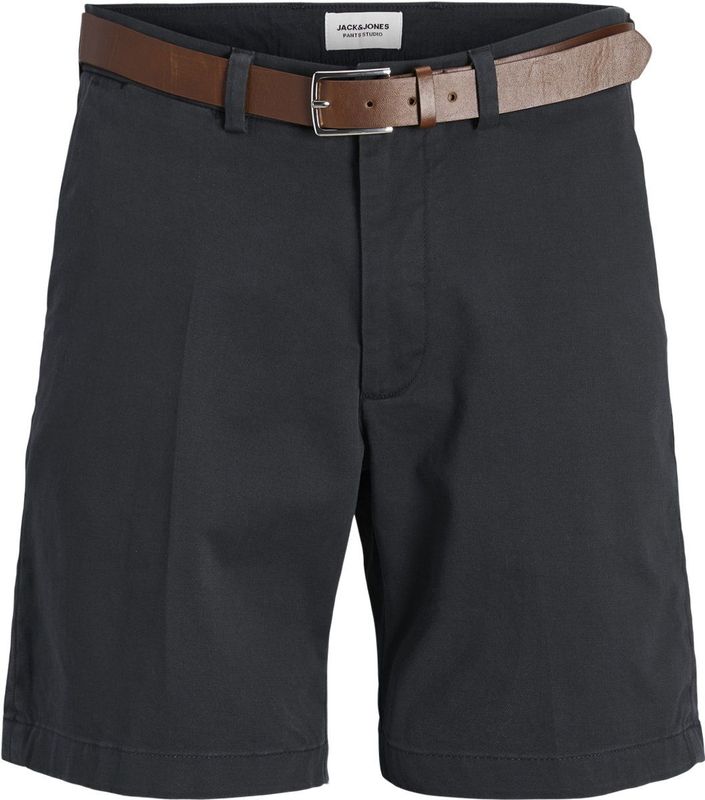 Chino Shorts - Beige - Geweven Stof - Slim Fit