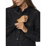 Overhemd - Broderie Anglaise - Wit - 100% Katoen