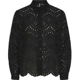 Overhemd - Broderie Anglaise - Wit - 100% Katoen