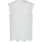 Blouse - Effen - Katoen - Mouwloos - Normale Pasvorm