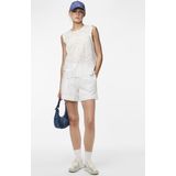 Blouse - Effen - Katoen - Mouwloos - Normale Pasvorm