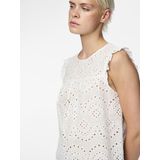 Blouse - Effen - Katoen - Mouwloos - Normale Pasvorm