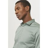 Jack & Jones - Overhemd - Groen - Katoen/Elastaan