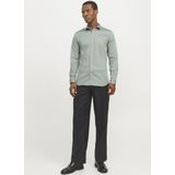 Jack & Jones - Overhemd - Groen - Katoen/Elastaan