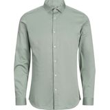 Jack & Jones - Overhemd - Groen - Katoen/Elastaan