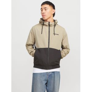 Jack & Jones - Blouson JJERUSH HOOD BOMBER - Kleur: Coriander - Materiaal: Onbekend - Met Capuchon