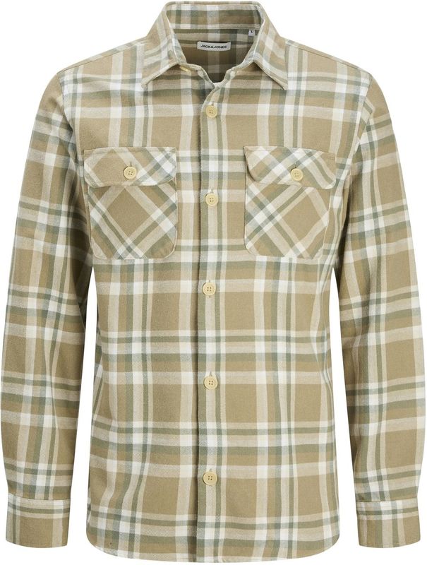 Jack&Jones - JJEDARREN - Overhemd - Coriander - Keperstof - Lange Mouwen