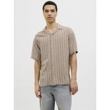 JACK & JONES Jjeenzo Stripe Resort T-shirt - Korte Mouwen - Vaatwasserbestendig