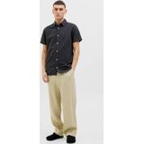 Overhemd - Black - Met Overhemdkraag - Knoopsluiting