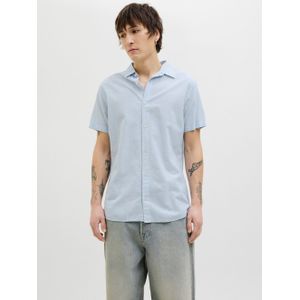 Overhemden - Chambray Blue - Knoopsluiting - Overhemdkraag