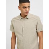 Jack & Jones Breeze Overhemd - Lichtblauw - Katoen/Linnen - Korte Mouwen