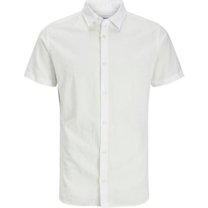 Jack & Jones Breeze Overhemd - Licht Blauw - Katoen en Linnen - Korte Mouwen