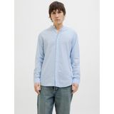 Overhemden - Mélange - Katoen - Regular Fit - Lange Mouw