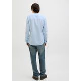 Overhemden - Mélange - Katoen - Regular Fit - Lange Mouw