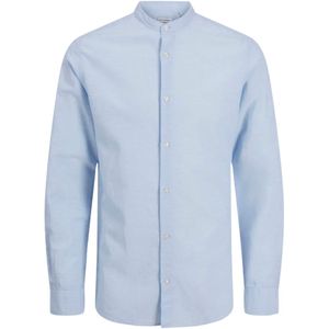 Overhemden - Mélange - Katoen - Regular Fit - Lange Mouw