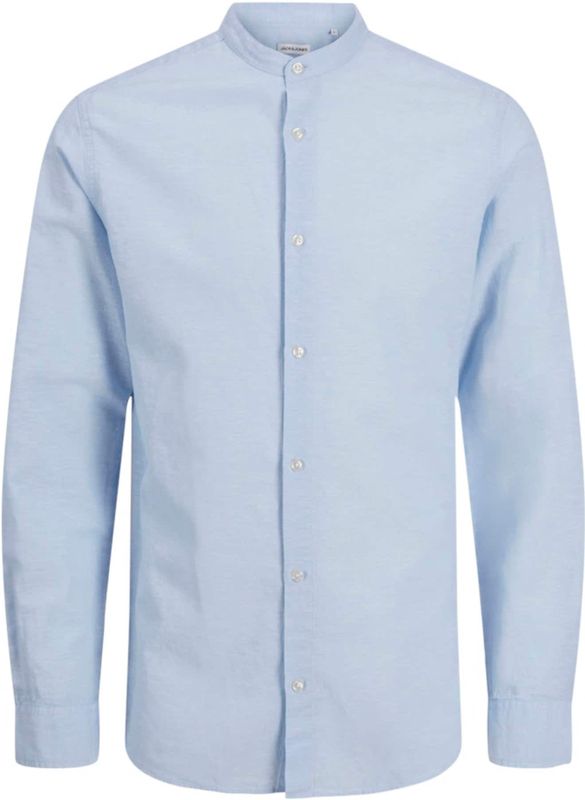 Overhemden - Mélange - Katoen - Regular Fit - Lange Mouw