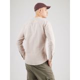 Overhemden - Katoen-Linnen Overhemd - Blauw - Slim Fit