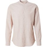 Overhemden - Katoen-Linnen Overhemd - Blauw - Slim Fit