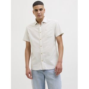 Jack & Jones - Casual Overhemd - Cloud Dancer - 100% Katoen