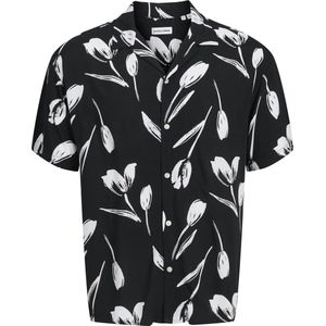 Overhemd - Black - Met Print All-Over - Knoopsluiting