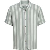 JJEJEFF Stripe Resort Shirt SS SN, Iceberg Green., L