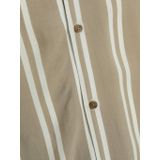 Jack & Jones - Jeff Stripe - Overhemd - Korte Mouwen - Blauw - Katoen