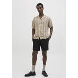 Jack & Jones - Jeff Stripe - Overhemd - Korte Mouwen - Blauw - Katoen