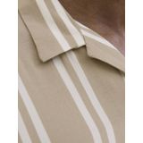 Jack & Jones - Jeff Stripe - Overhemd - Korte Mouwen - Blauw - Katoen