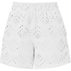 Pieces - Vilde - Korte Broek - Broderie Anglaise - Normale Taille - Regular Fit - 100% Katoen