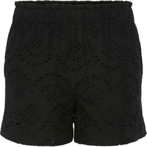 Shorts - Wit - 100% Katoen - Elastische Tailleband