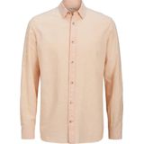 Jack & Jones - Heren Overhemd - Peach Parfait - Katoen - Regular Fit