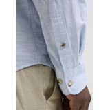 Jack & Jones - Jjesummer Shirt Ls Sn 12269315 - Overhemd - Faded Denim - Katoenmix