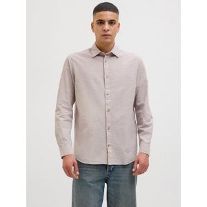 Jack & Jones - Overhemd - Beige - Katoenmix