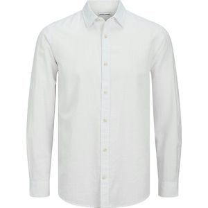 Overhemd - Blauw - Katoen/Linnen - Comfort Fit