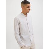 JJESUMMER Band Shirt LS SN, Oxford Tan/Detail: stripe, L