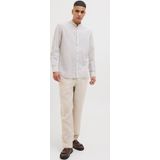 JJESUMMER Band Shirt LS SN, Oxford Tan/Detail: stripe, L