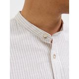 JJESUMMER Band Shirt LS SN, Oxford Tan/Detail: stripe, L